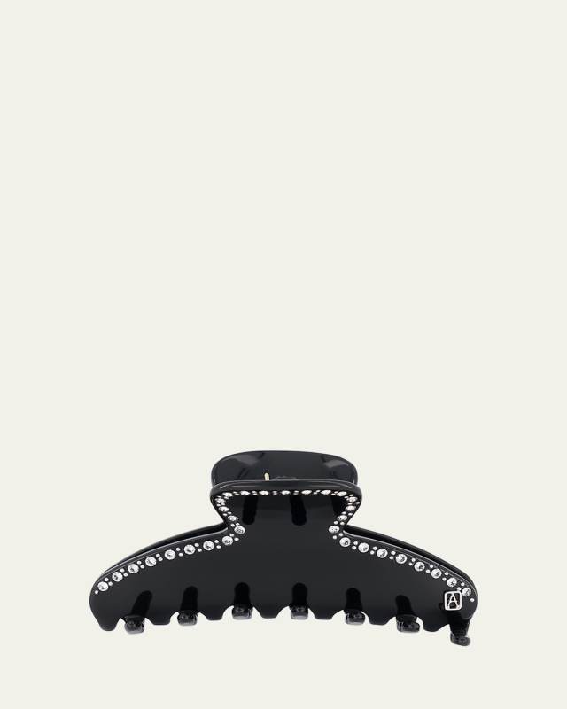 Crystal-Embellished Acetate Claw Clip